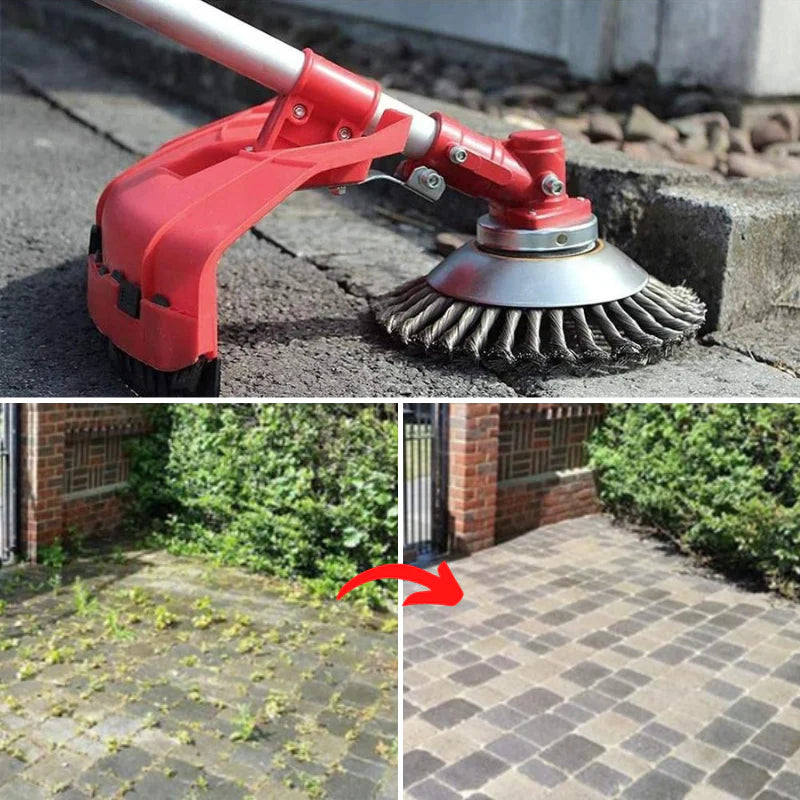 Unzerbrechliches Drahttrimmer-Messer - 360° Stahlklingen für unkrautfreien Rasen